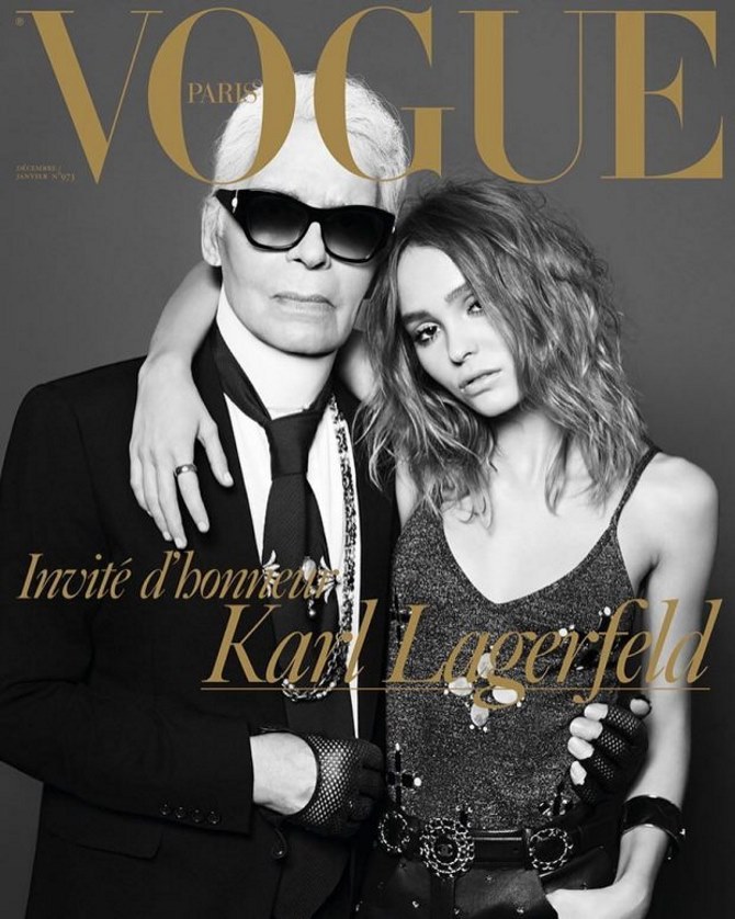 Karl Lagerfeld i Lily-Rose Depp za Vogue