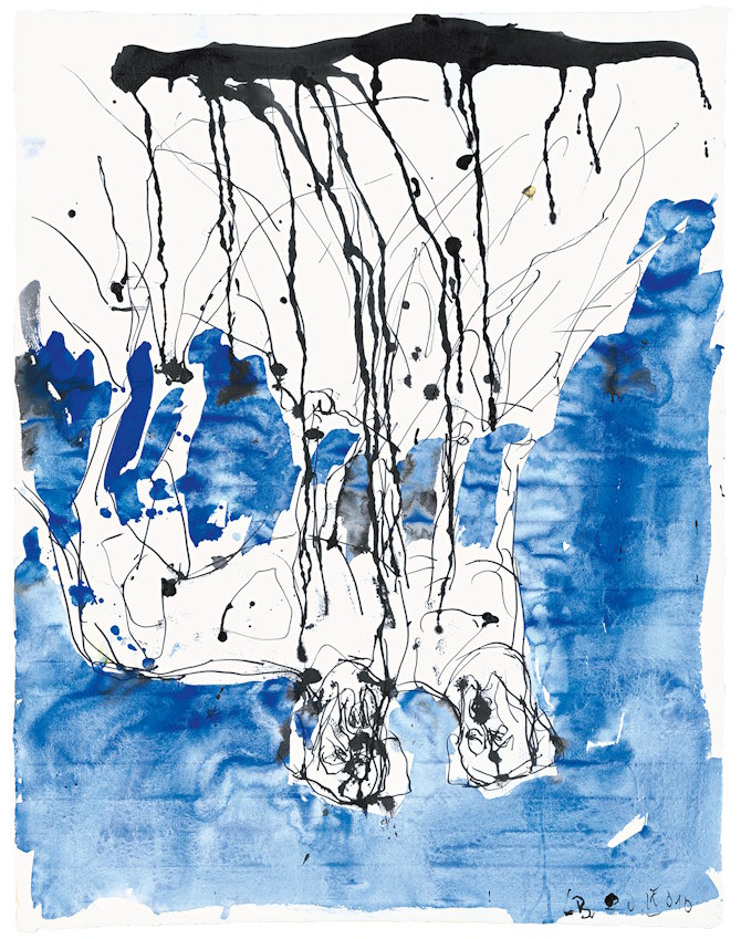 Georg Baselitz, Tugujući psi, 2020. © Georg Baselitz