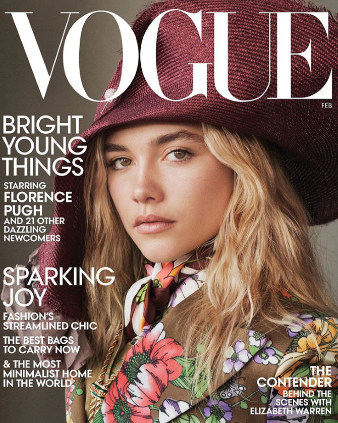 Florence Pugh za Vogue. Foto: Daniel Jackson