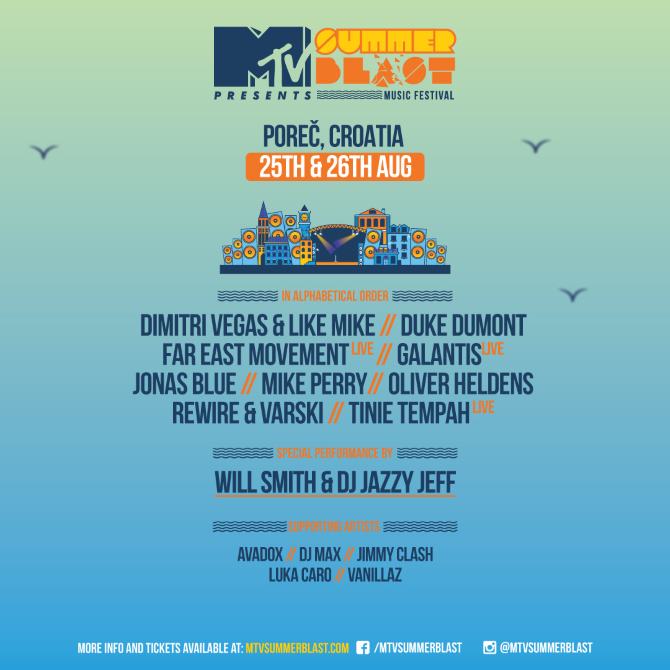 MTV SummerBlast u Poreč dovodi velike zvijezde