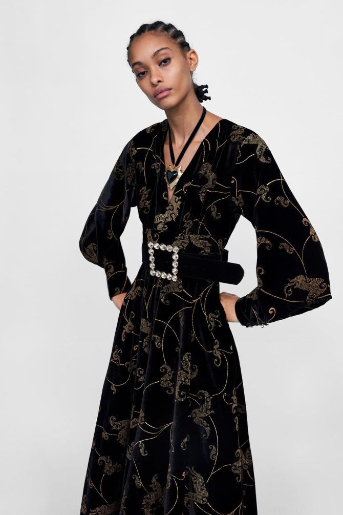 Baršunasta haljina, Zara - 699,90 kn