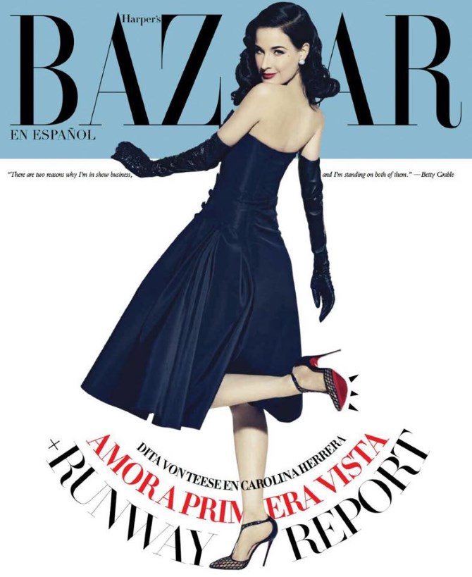 Dita Von Teese za Harper's Bazaar