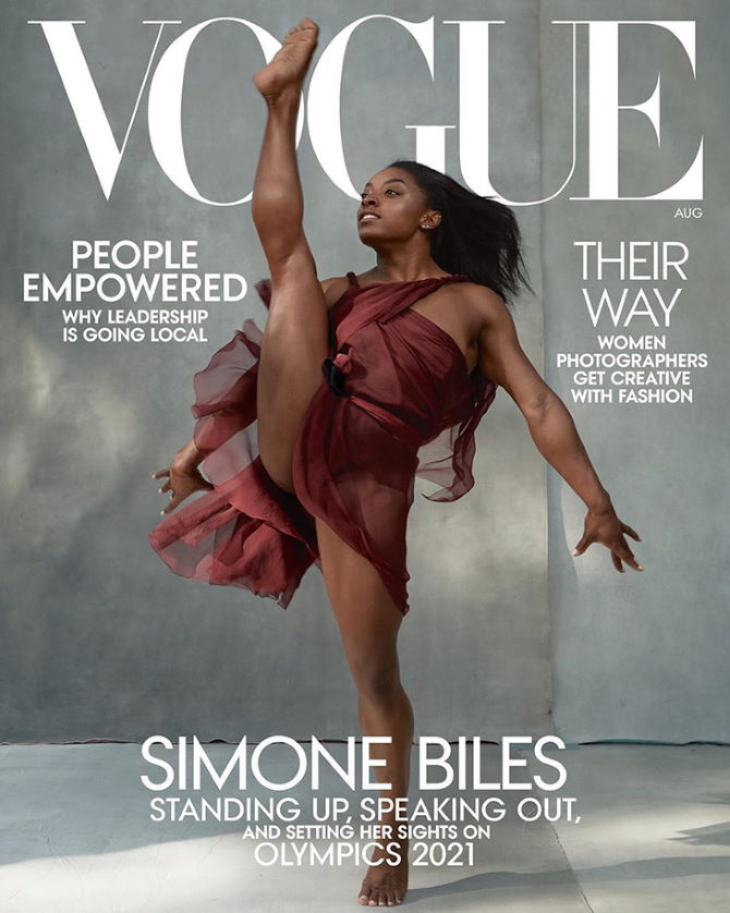 Simone Biles za Vogue