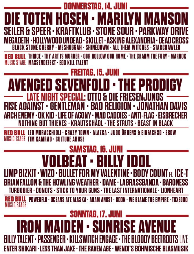 Line-up 19. izdanja Nova Rock Festivala