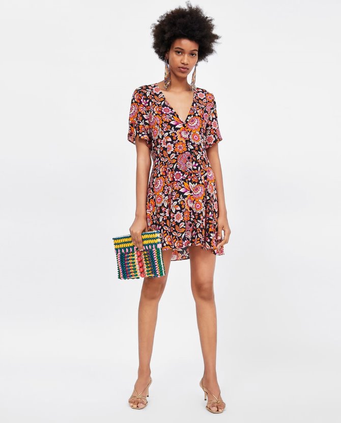 Mini haljina cvjetnog uzorka, Zara - 229,90 kn