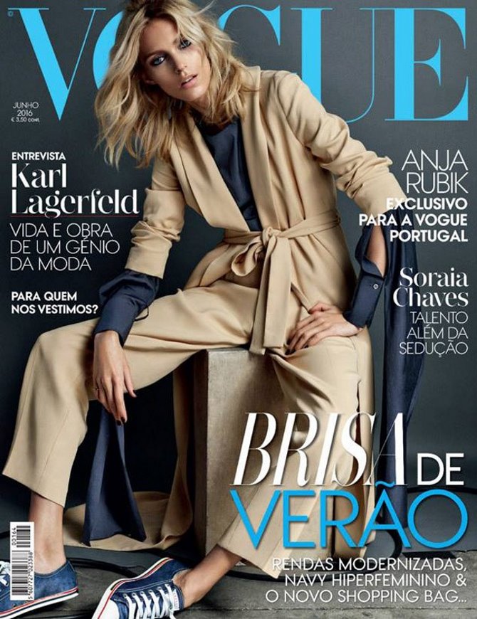 Anja Rubik za portugalski Vogue