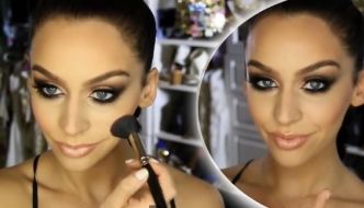 Brončani smokey eye make-up inspiriran Kim Kardashian