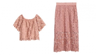 Svečaniji prijedlog iz H&M-a: Čipkasti top i suknja zajedno kao haljina