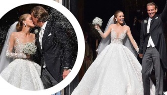 Udala se sa stilom: Victoria Swarovski u vjenčanici vrijednoj milijun dolara!