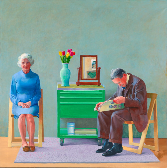 David Hockney, My Parents,1977. © David Hockney