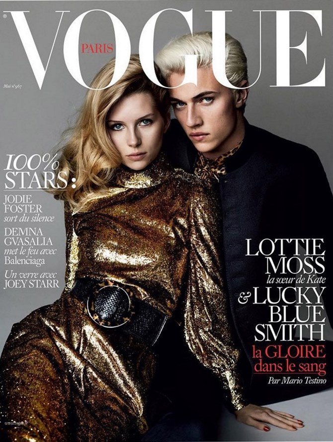 Lottie Moss i Lucky Blue Smith za Vogue