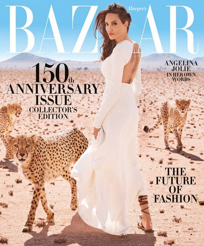 Angelina Jolie za Harper's Bazaar