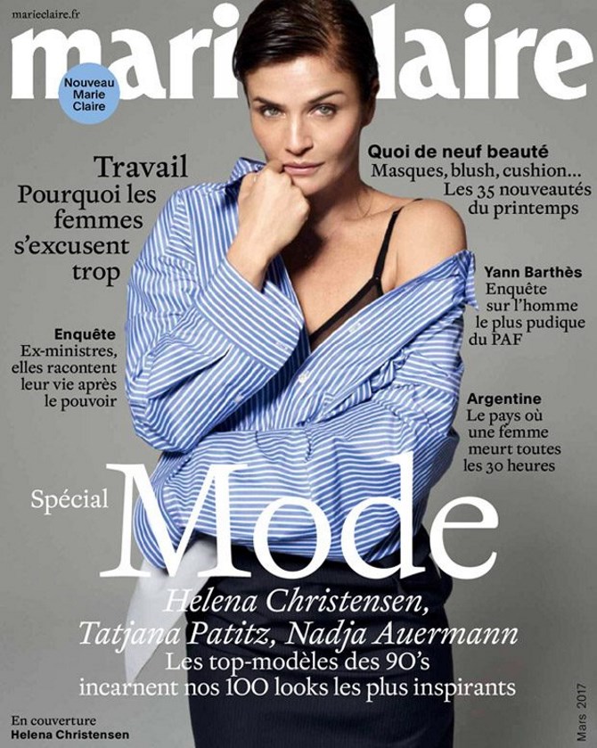 Helena Christensen za Marie Claire