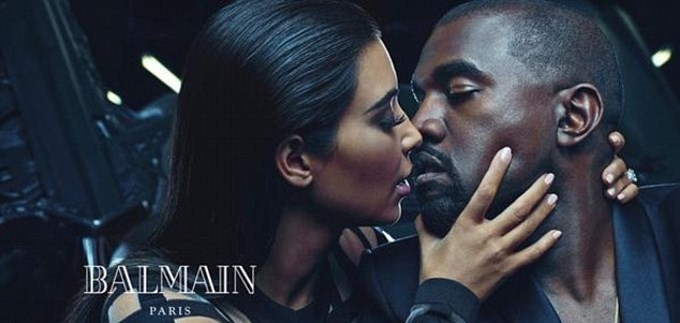 Kim Kardashian i Kanye West u kampanji za Balmain | Arhivska fotografija