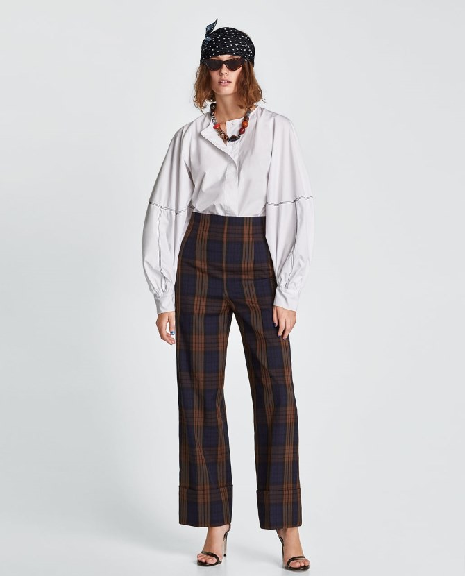 Karirane hlače by Zara | 299,90 kn
