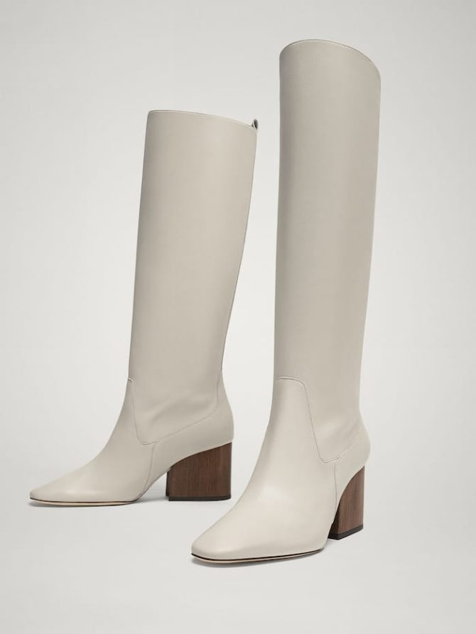 Bijele kožne čizme, Massimo Dutti - 1.595 kn