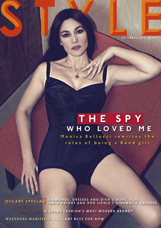 Monica Bellucci za Sunday Times Style