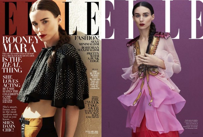 Rooney Mara za Elle