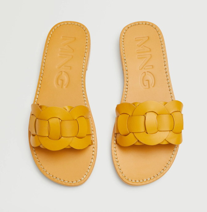 Kožne sandale s upletenim remenčićima - 249,90 kn