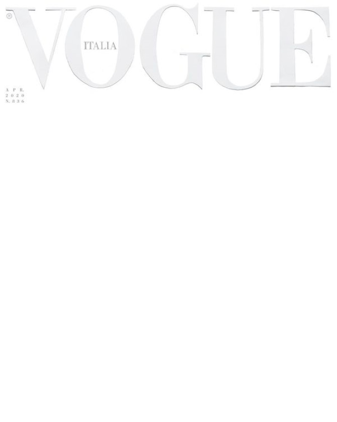 Prazna naslovnica talijanskog Voguea