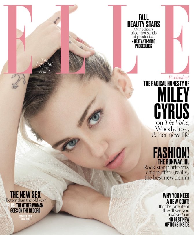 Miley Cyrus za Elle