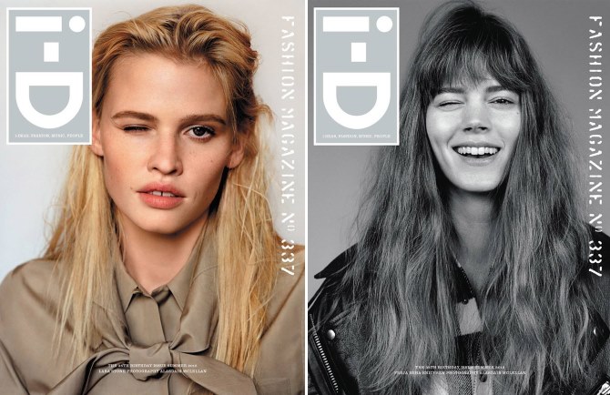 Lara Stone (lijevo) i Freja Beha (desno) za i-D