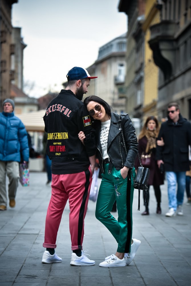 Dieselove trenirke inspirirane devedesetim privlačile su poglede na zagrebačkoj špici | Foto: Zibar, CroModa