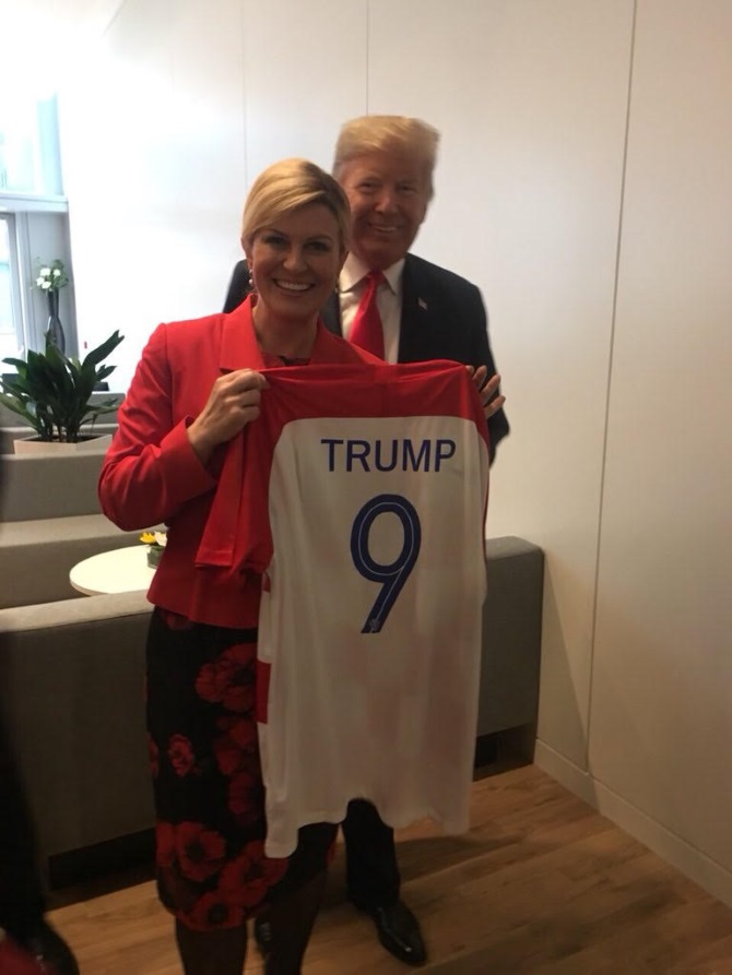 Kolinda Grabar-Kitarović i Donald Trump | Foto: Twitter