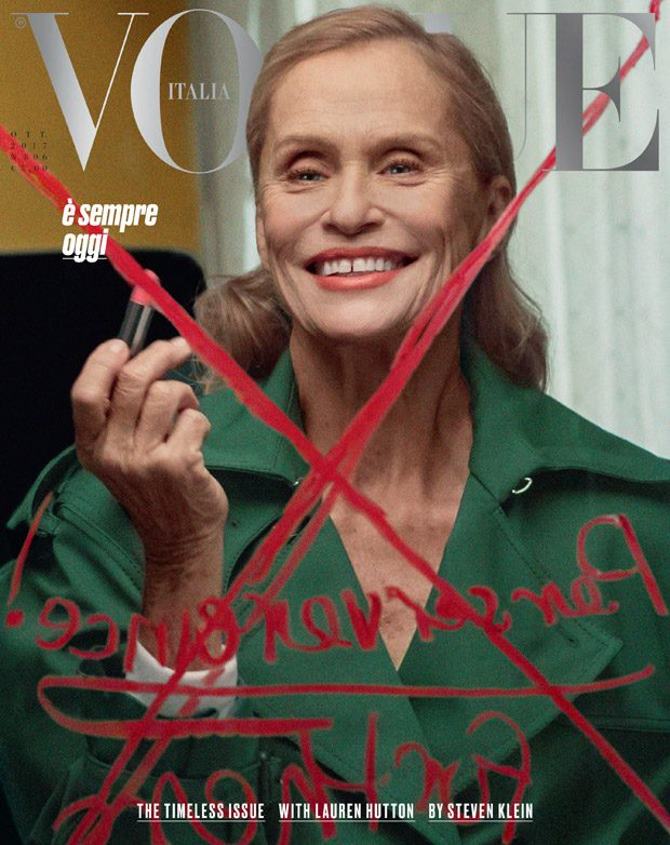 Lauren Hutton za talijanski Vogue | Foto: Steven Klein