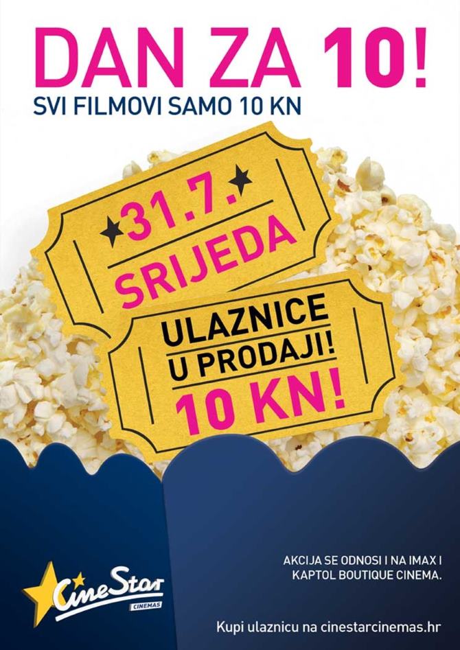 Dan za 10 u Cinestar kinima