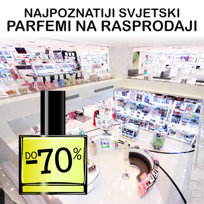 Najpoznatiji svjetski parfemi čekaju vas na rasprodaji