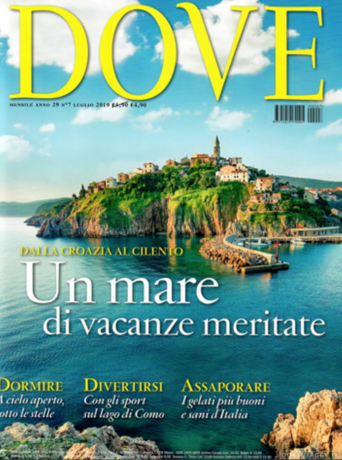 Vrbnik na naslovnici časopisa Dove