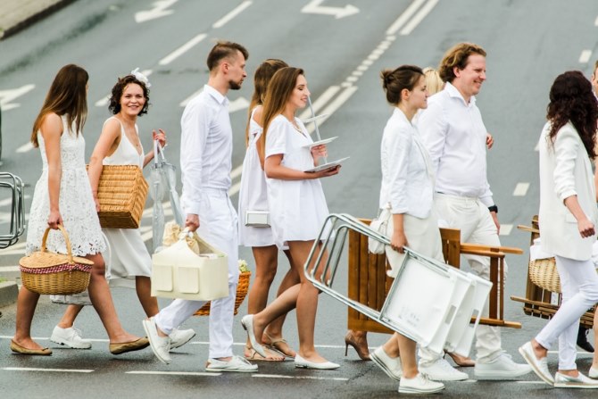 Le Dîner en Blanc, 2016., Vilnius, Foto: Domantas Kvedaras