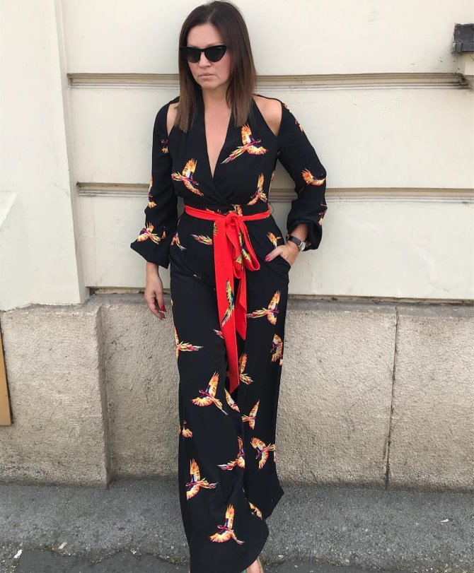 Nina Badrić u kombinezonu Diane von Furstenberg | Foto: Instagram (@badrich)