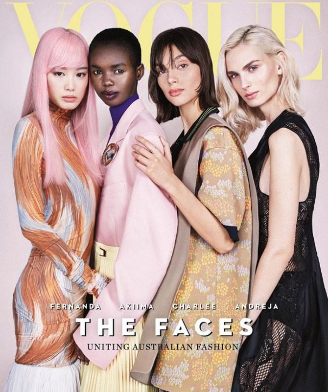 Charlee Fraser, Akiima, Fernanda Ly i Andreja Pejić za australski Vogue