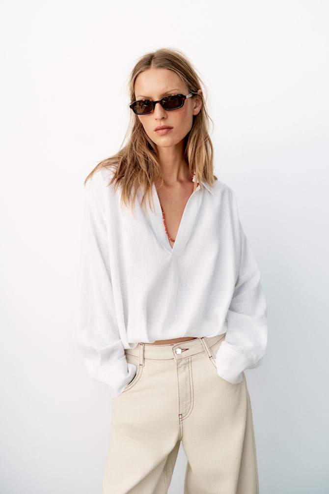 Lanena košulja iz internetske trgovine zara.com. Cijena: 25,95 EUR  (Foto: Zara)