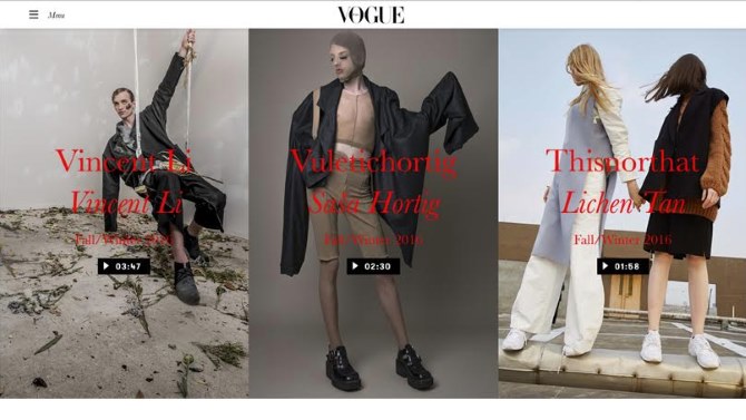 Screenshot: Vogue.it