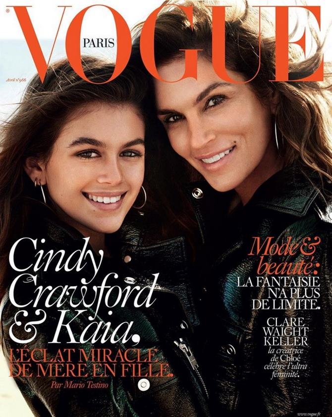 Kaia Gerber i Cindy Crawford za pariški Vogue | Foto: Mario Testino