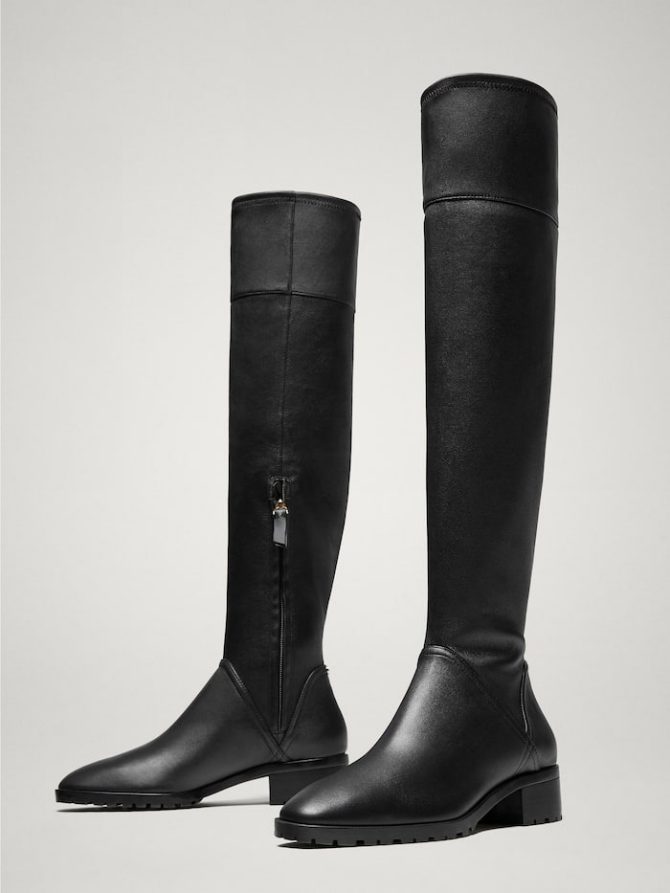 Crne kožne čizme, Massimo Dutti - 1.395 kn