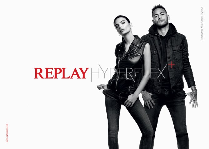 Emily Ratajkowski i Neymar Jr. za Replay