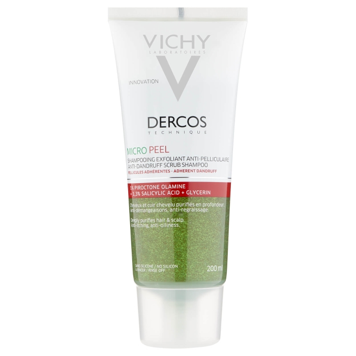 dercos micro peel korpásodás elleni peeling sampon cream