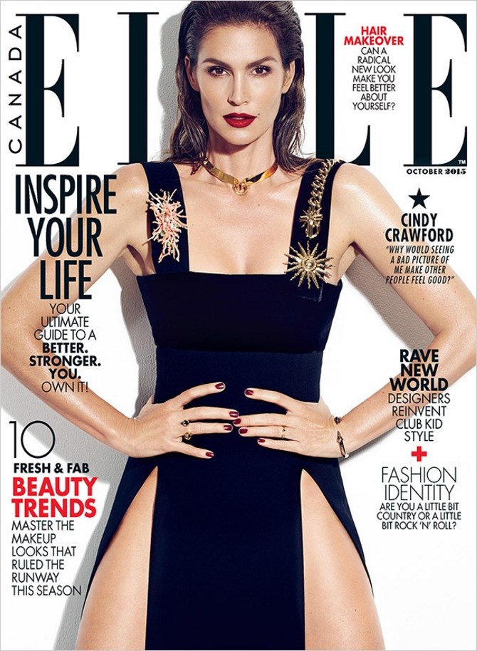 Cindy Crawford za kanadski Elle