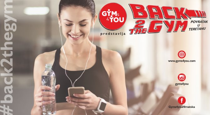 Gyms4you: Back 2 The Gym – Povratak u teretanu