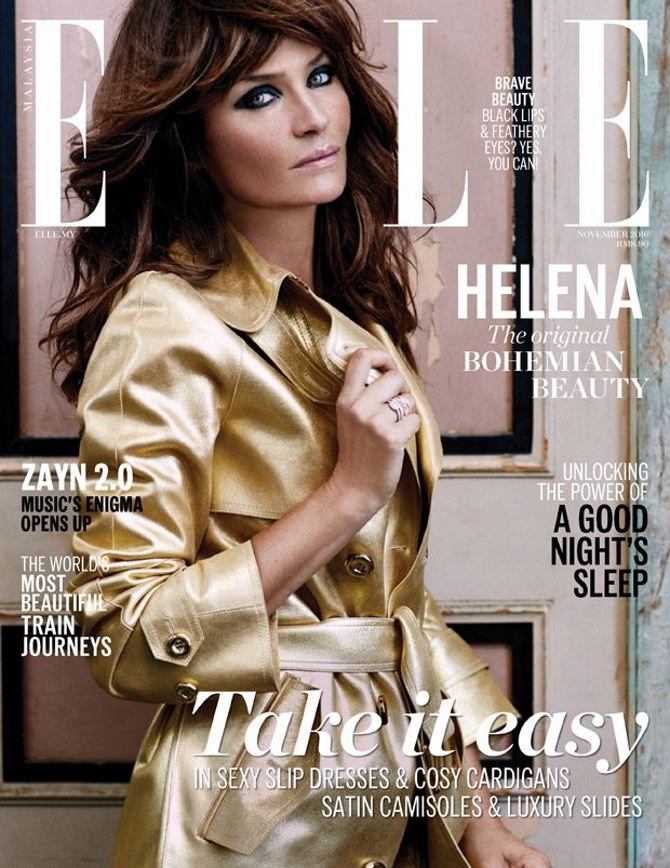 Helena Christensen za Elle