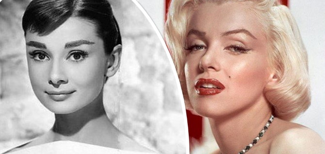 Audrey Hepburn i Marilyn Monroe