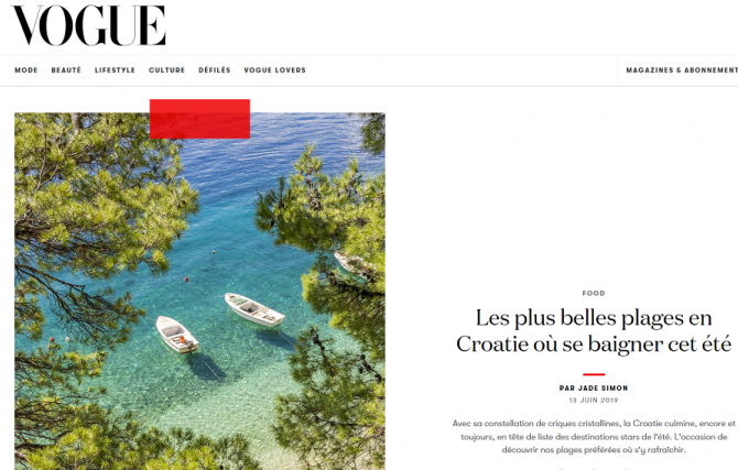 Hrvatska u francuskom izdanju magazina Vogue