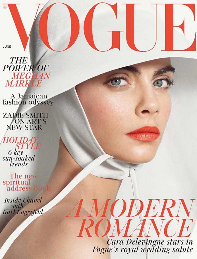 Cara Delevingne na naslovnici britanskog Voguea | Foto: Steven Meisel