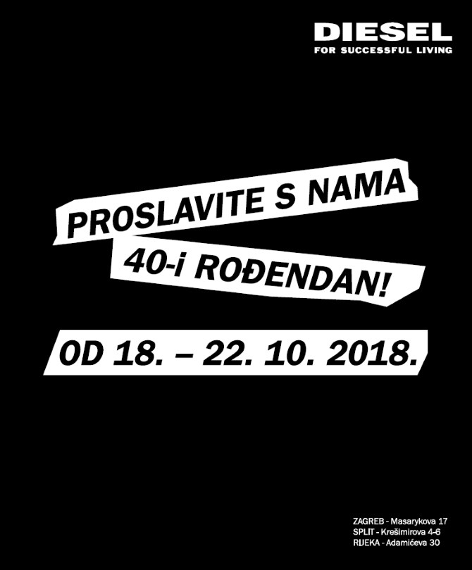 40 posto popusta za Dieselov 40. rođendan