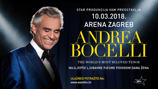 Andrea Bocelli opet u Zagrebu