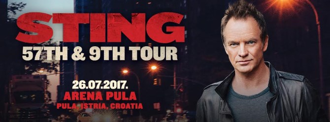 Sting stiže u Pulu